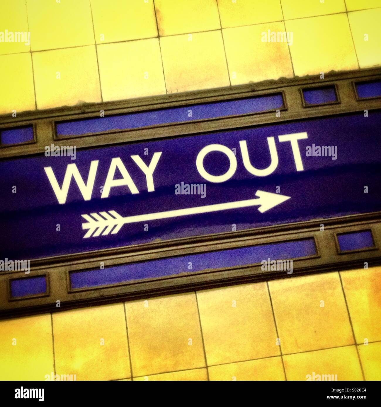 Way out - Smartphone Captured Stock Image