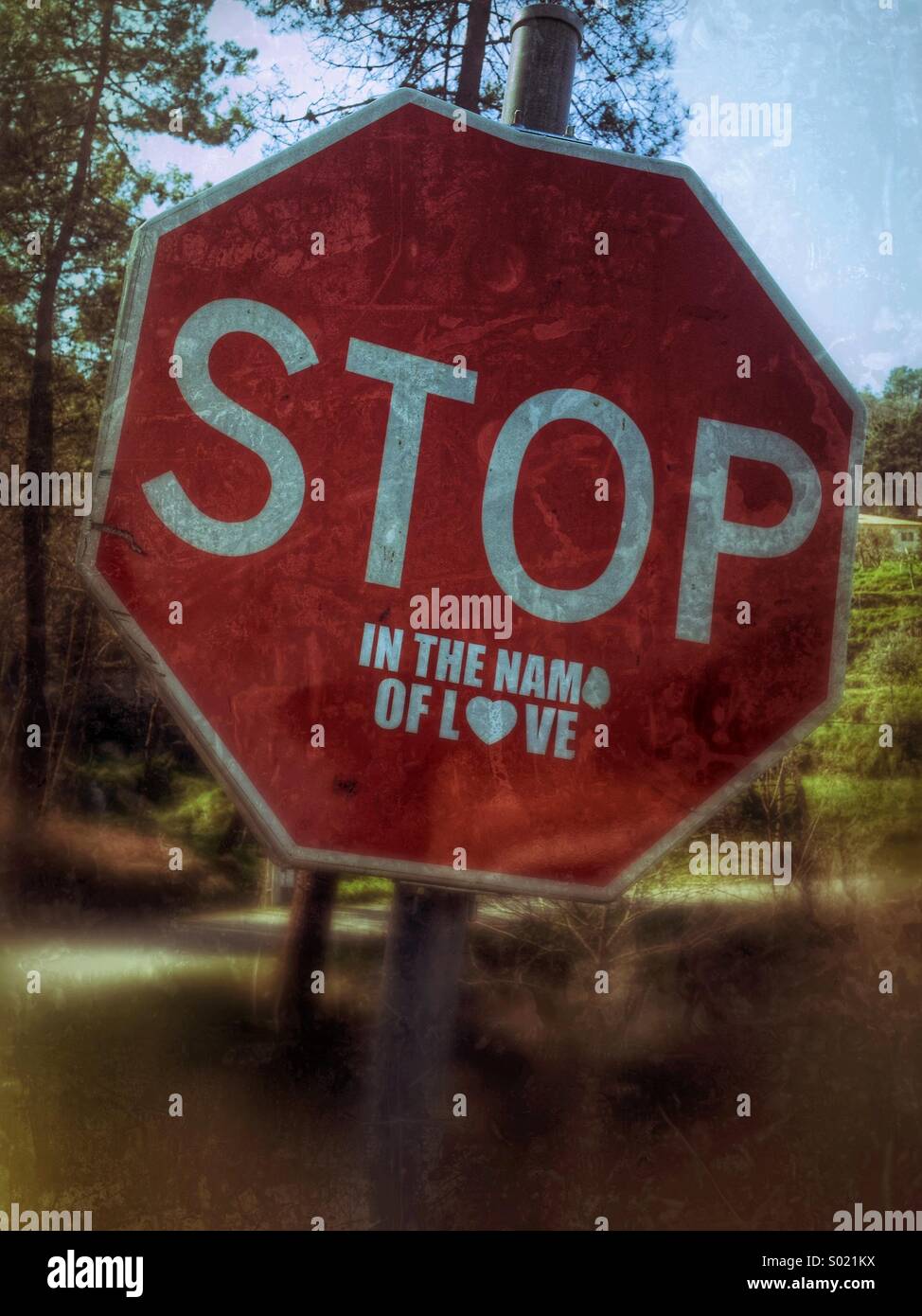 Stop In The Name Of Love High Resolution Stock Photography And Images Alamy