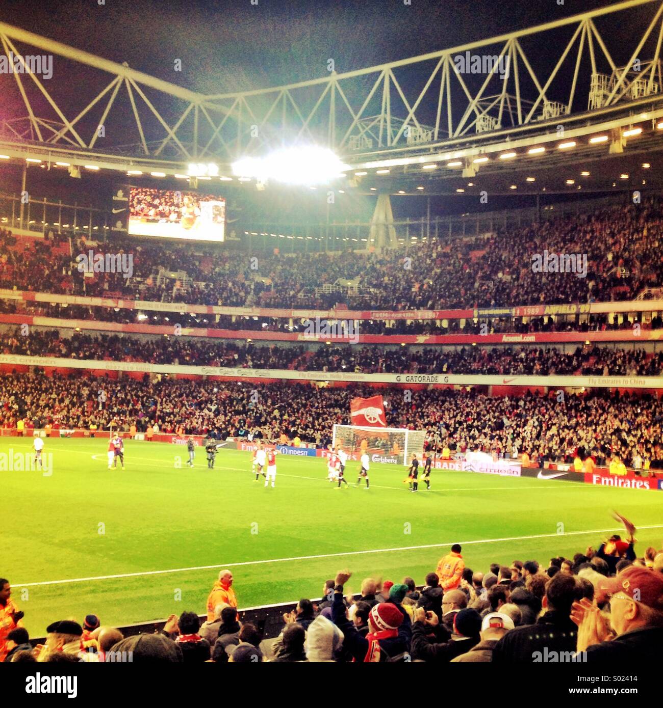 Arsenal Emirates Stadium Stock Photo