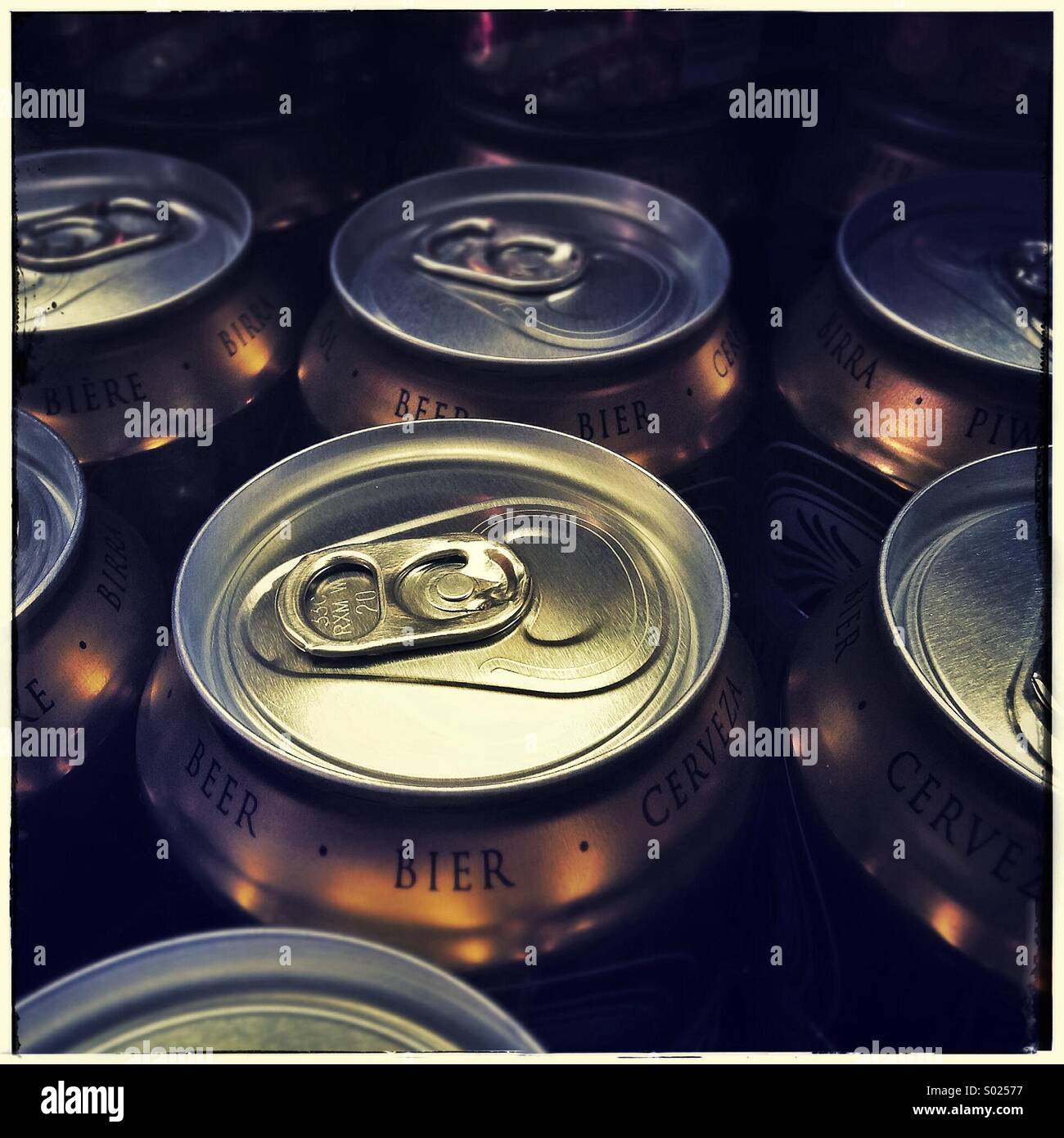 Beer cans - Smartphone Captured Stock Image