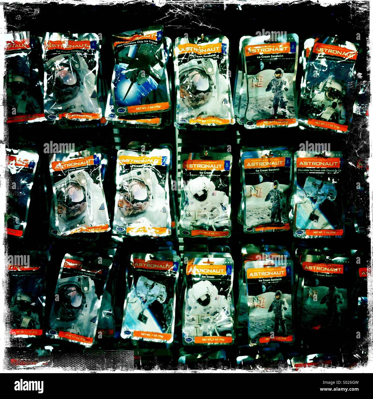 Atronaut food, FAO Store, New York - Smartphone Captured Stock Image