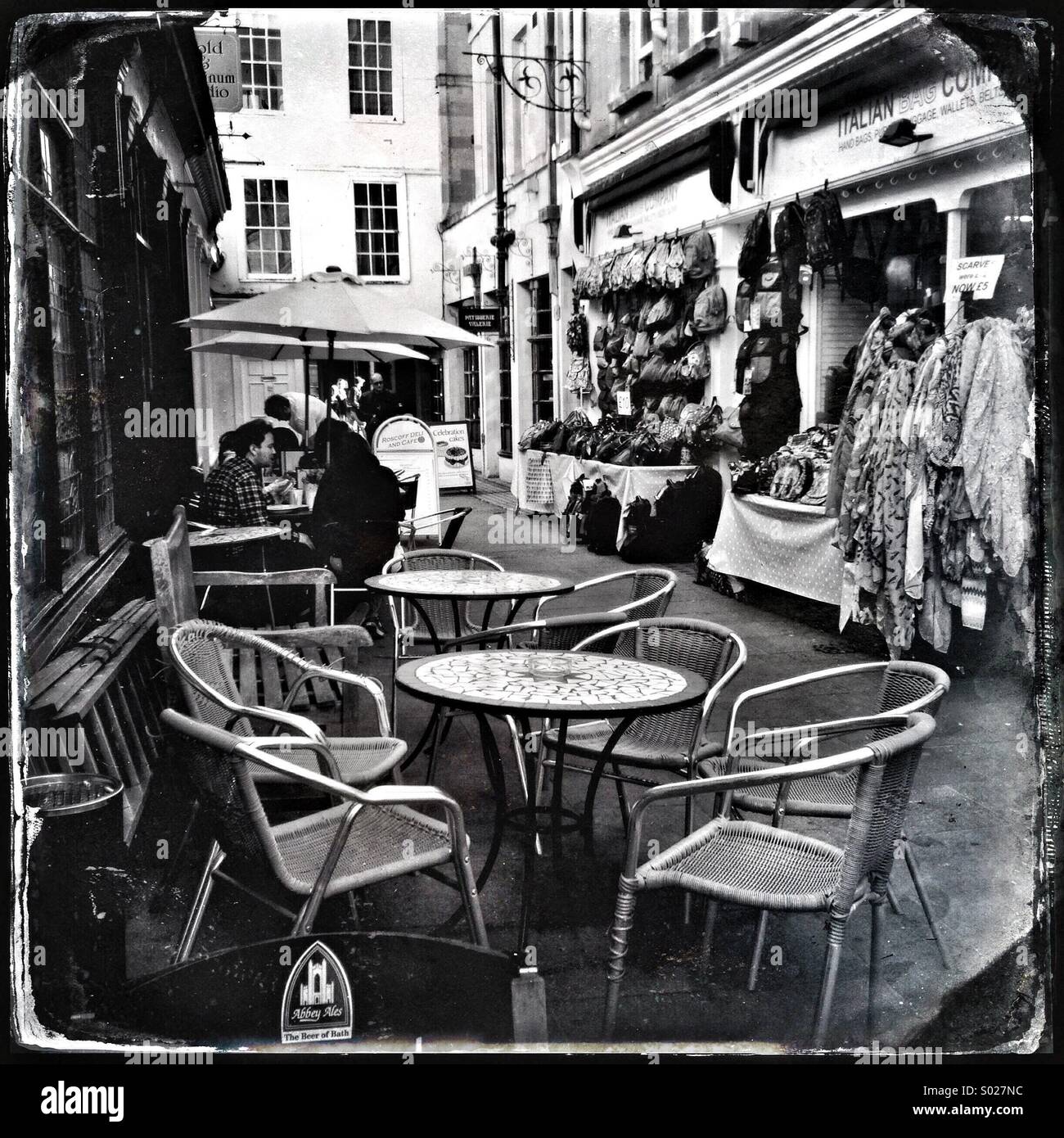 Cafe in Bath, Somerset - Smartphone Captured Stock Image