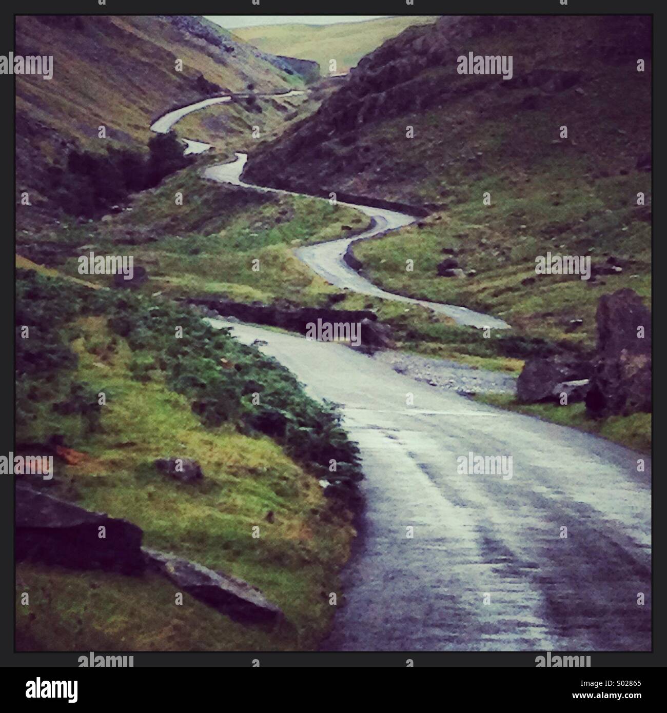Honister Pass Lake District Cumbria - Smartphone Captured Stock Image