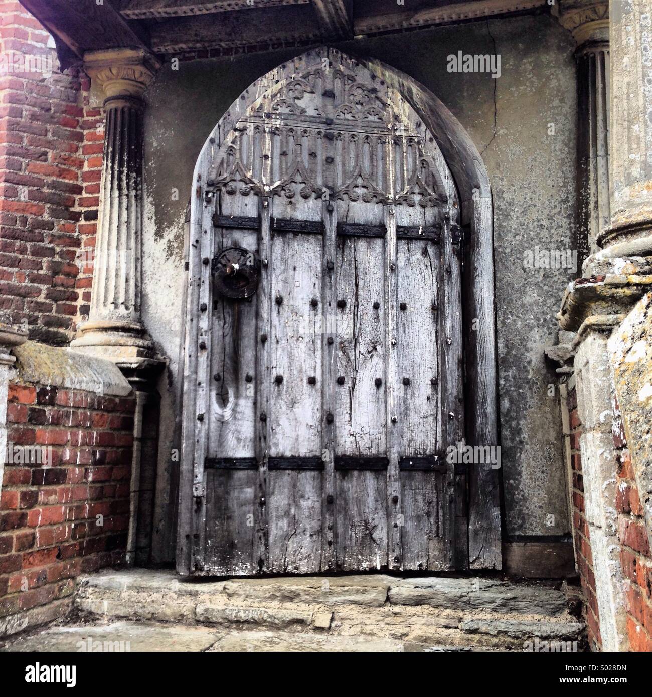 A magnificent old door - Smartphone Captured Stock Image