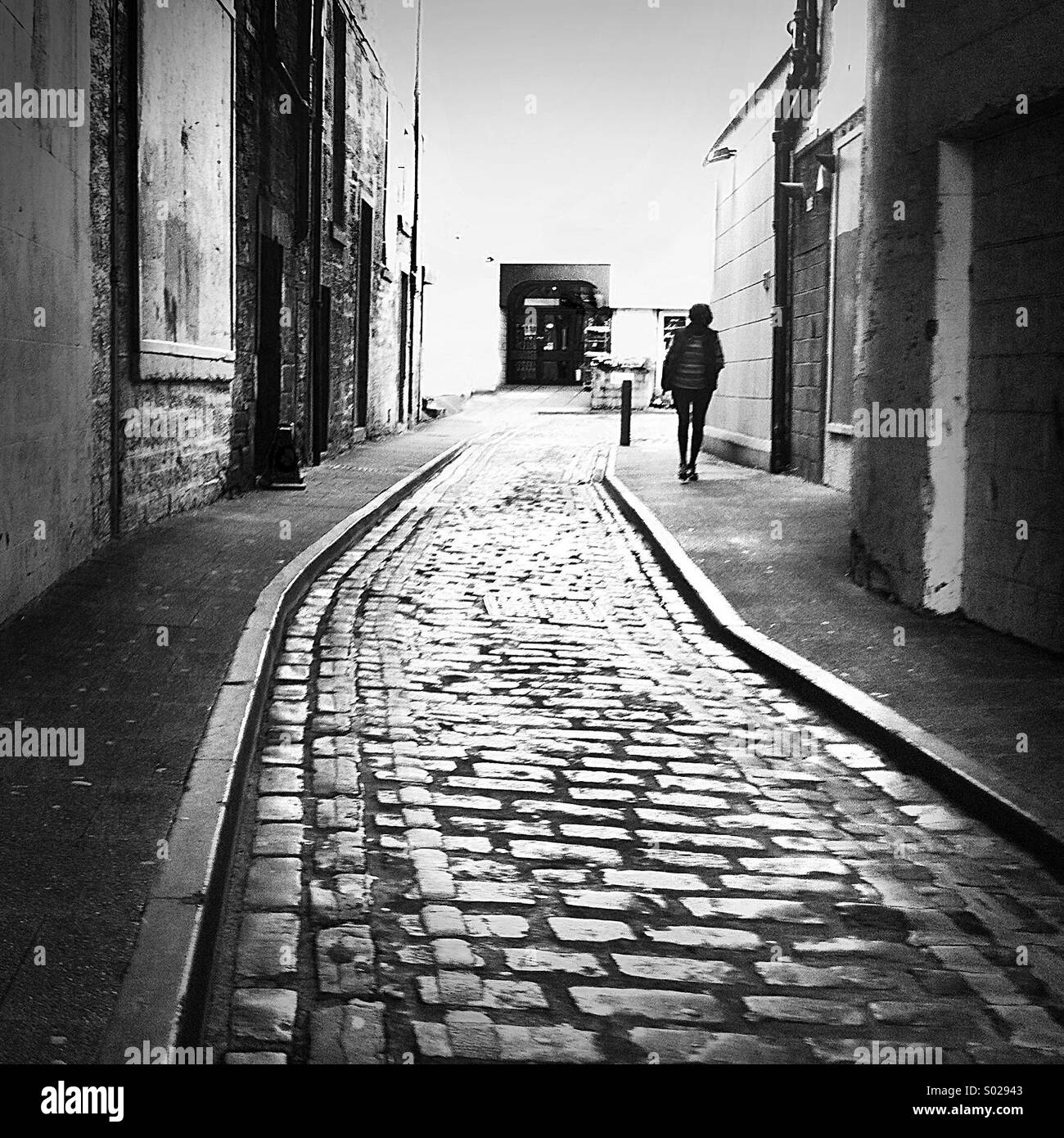 Cobbled lane Stock Photo