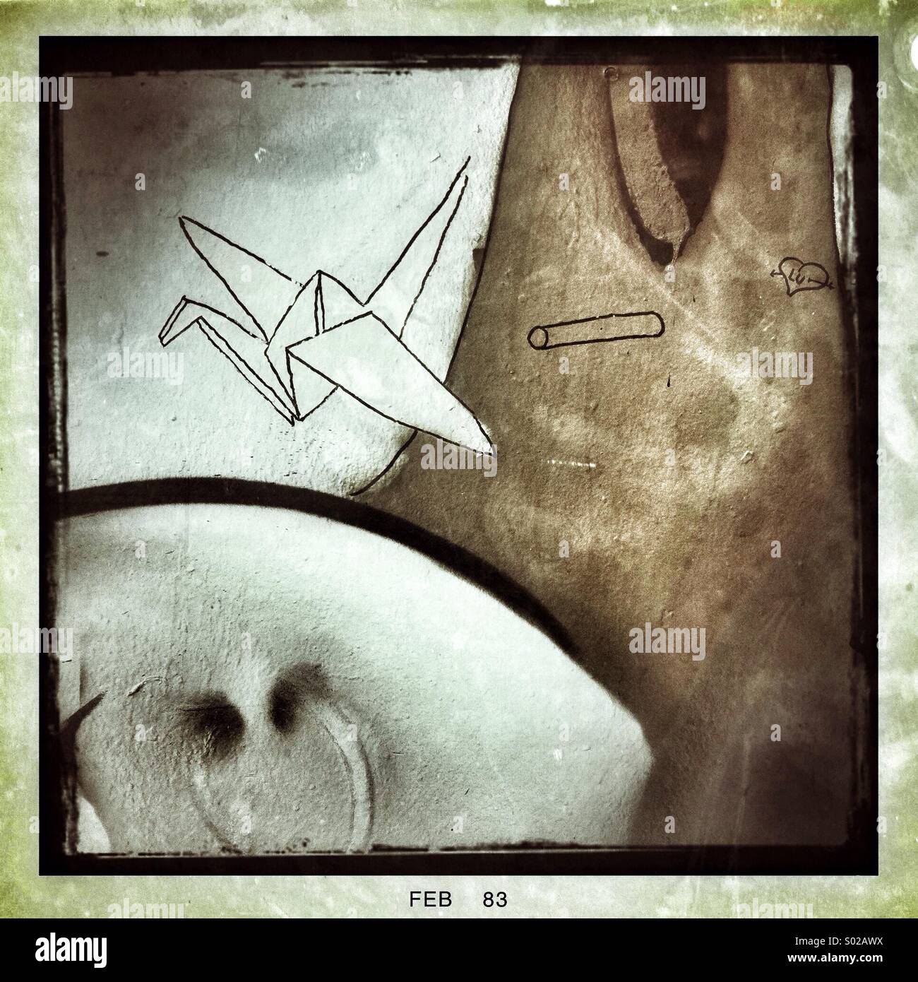 Wall Art Graffiti in Lanzarote Stock Photo Alamy