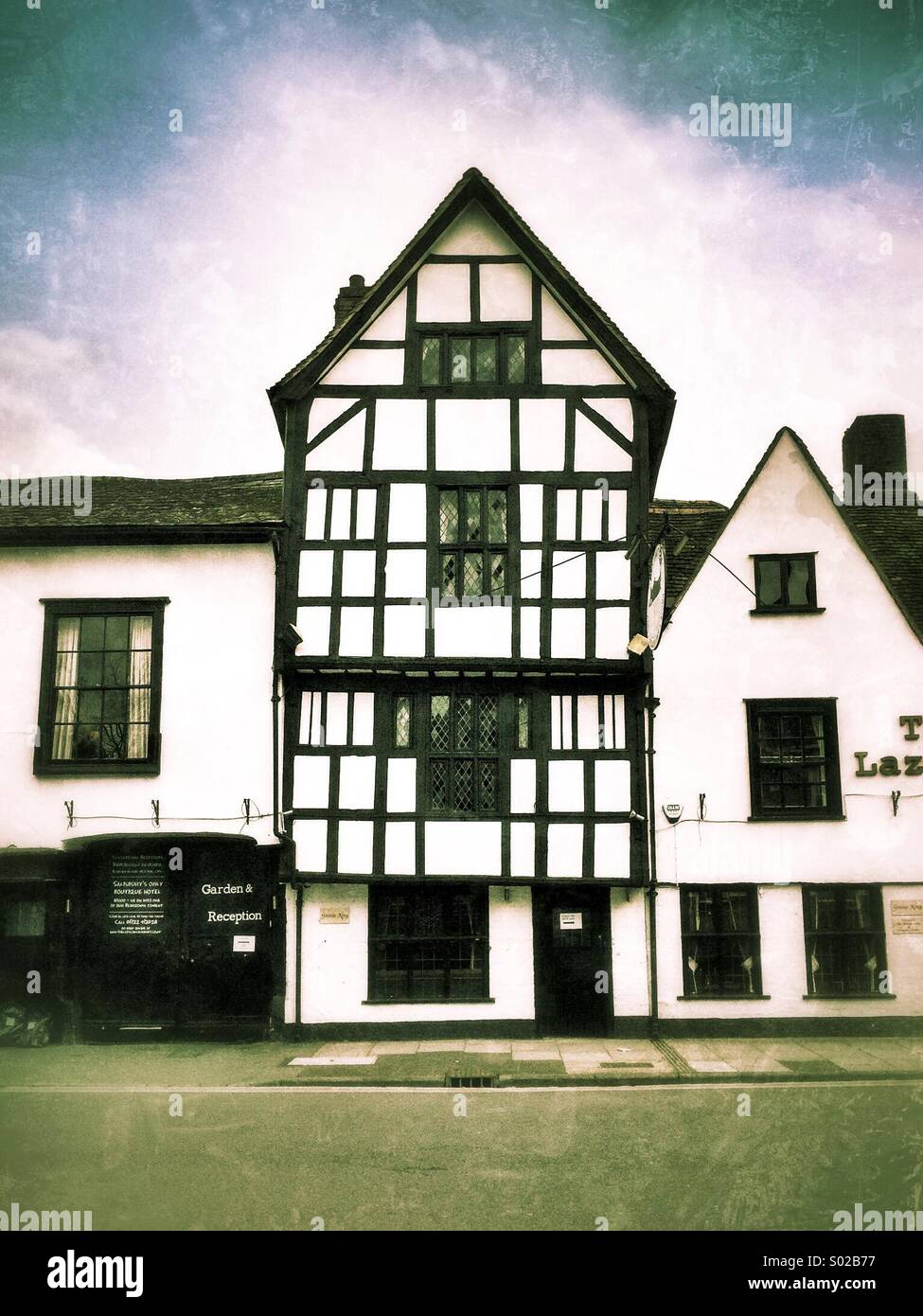 Tudor style building in Salisbury Stock Photo