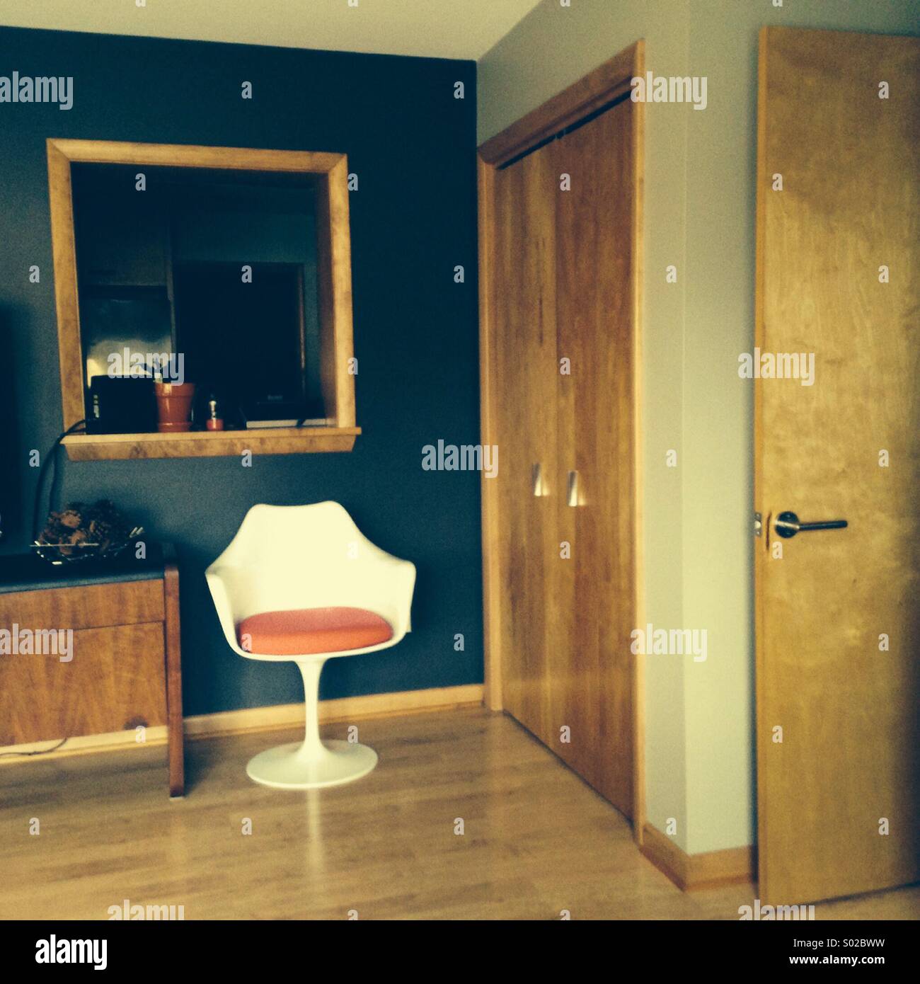 Retro living room scene. - Smartphone Captured Stock Image