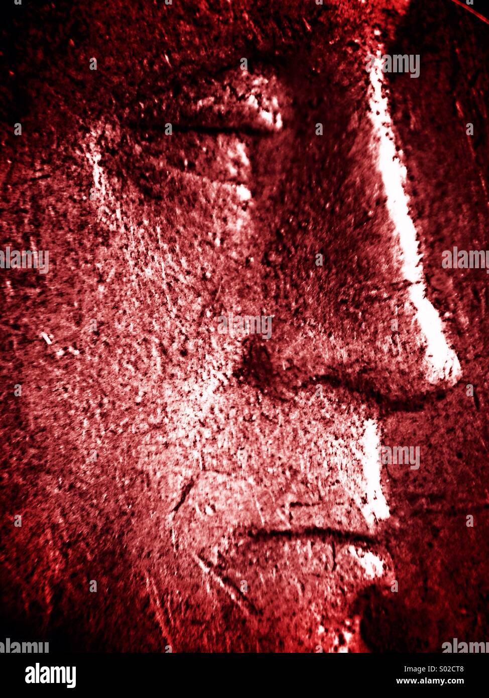 Swiss national hero William Tell on 5 Fr coin - Smartphone Captured Stock Image