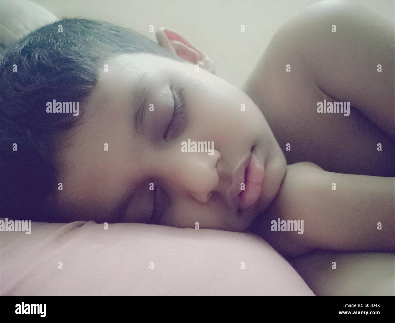 Boy sleeping Stock Photo