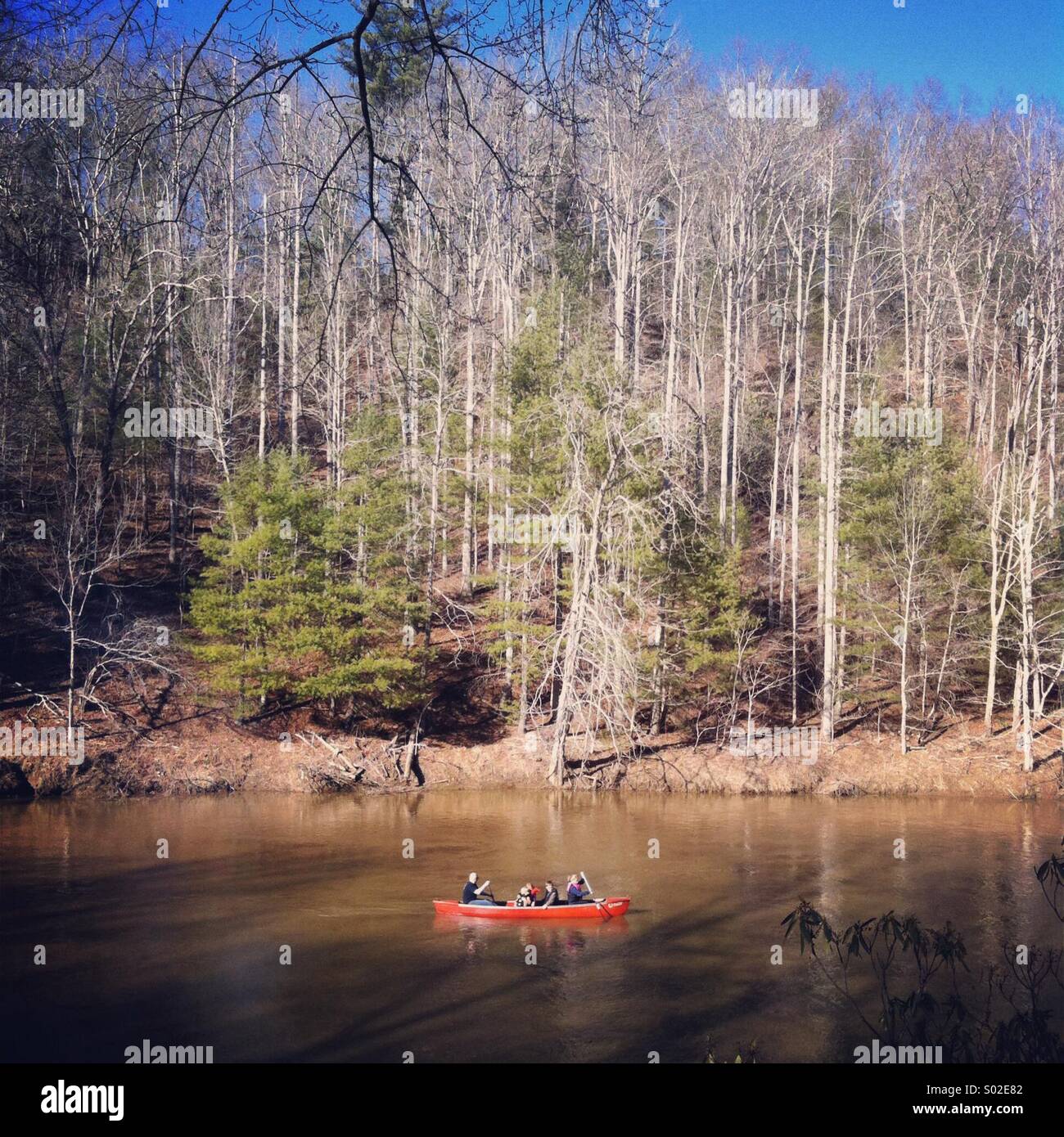 Canoe ride Stock Photo Alamy