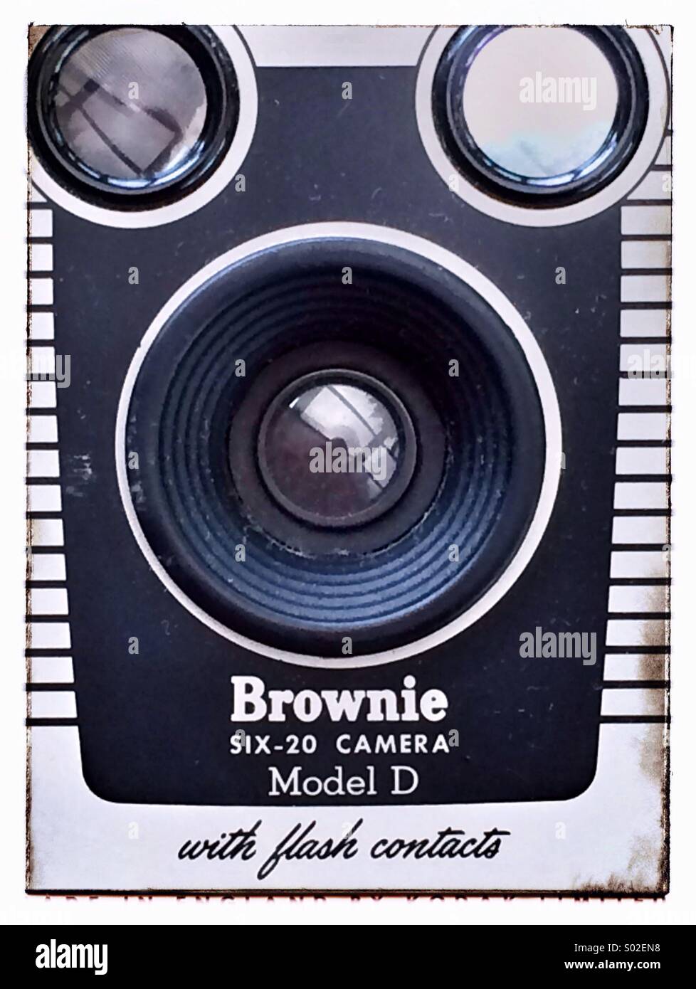 Early Kodak Box Brownie 6 20 Model D Vintage camera Stock Photo Alamy