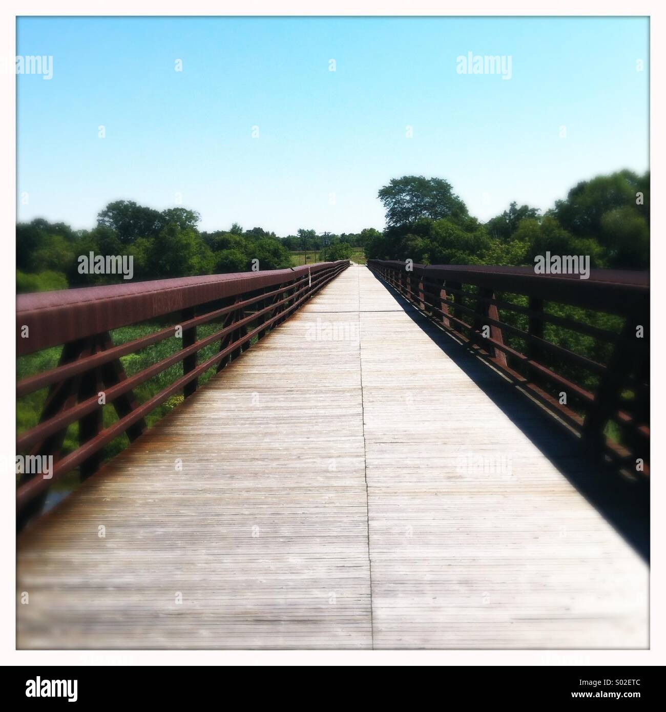 Wooden Bridge, Ontario, Canada - Smartphone Captured Stock Image