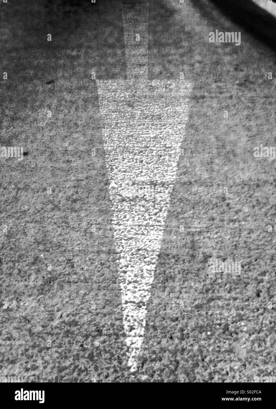 Down arrow - Smartphone Captured Stock Image