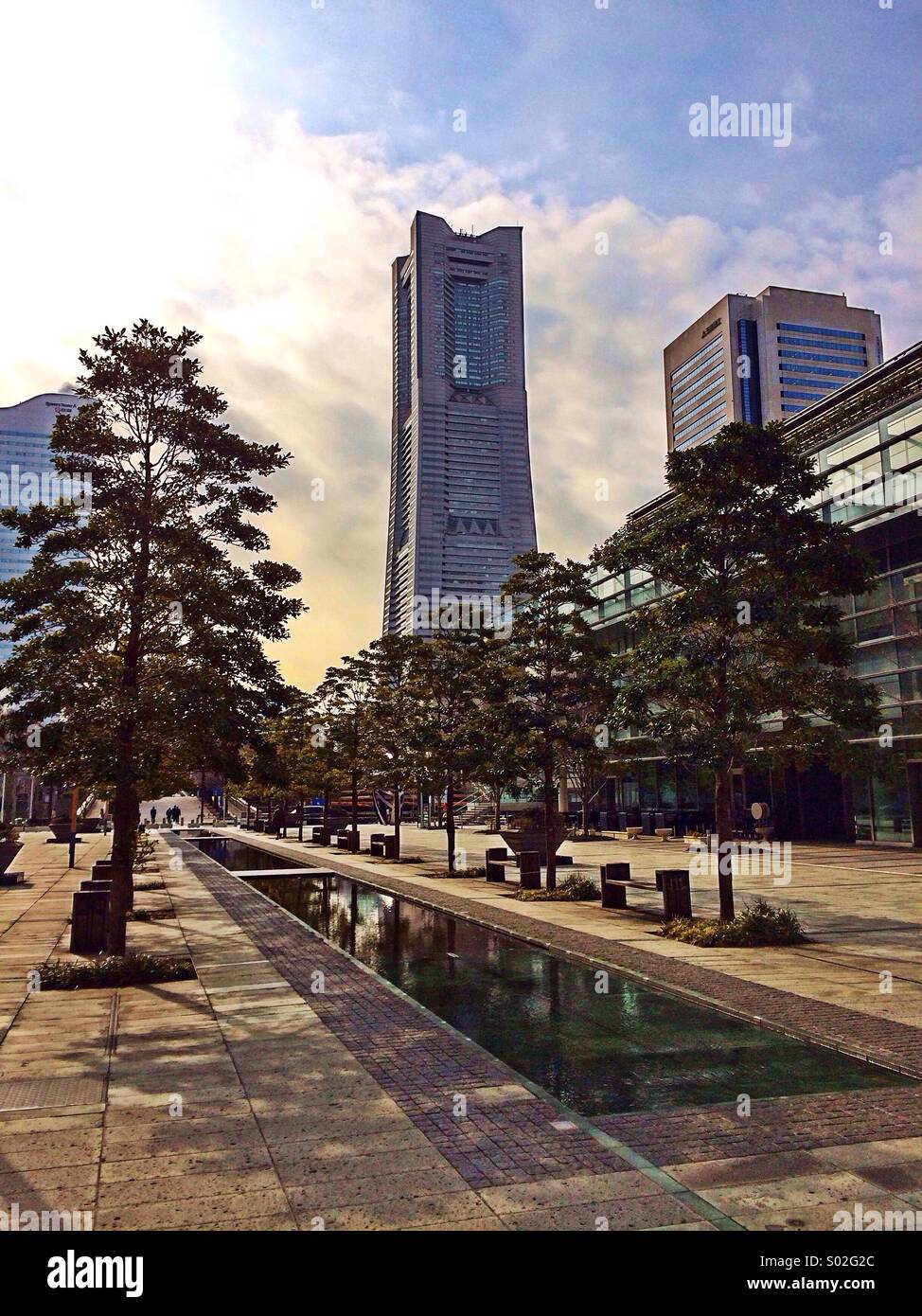 Landmark Tower in Minato Mirai Stock Photo