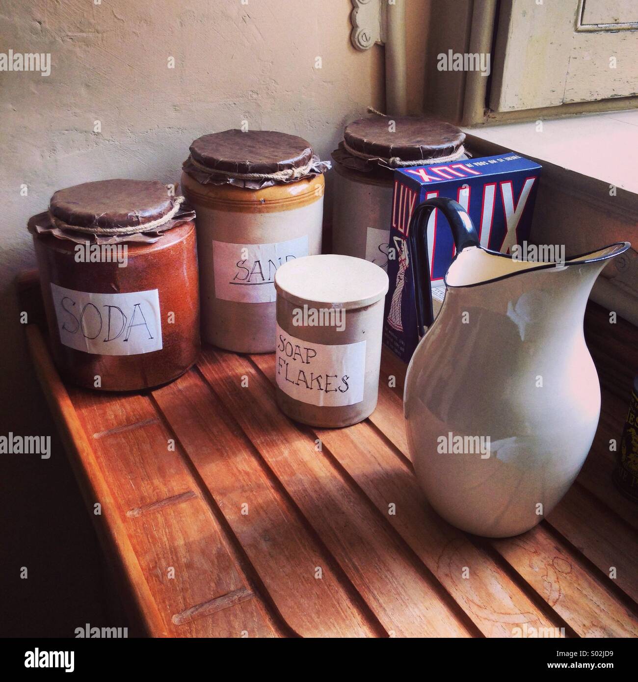 Cleaning products from the 1930's - Smartphone Captured Stock Image