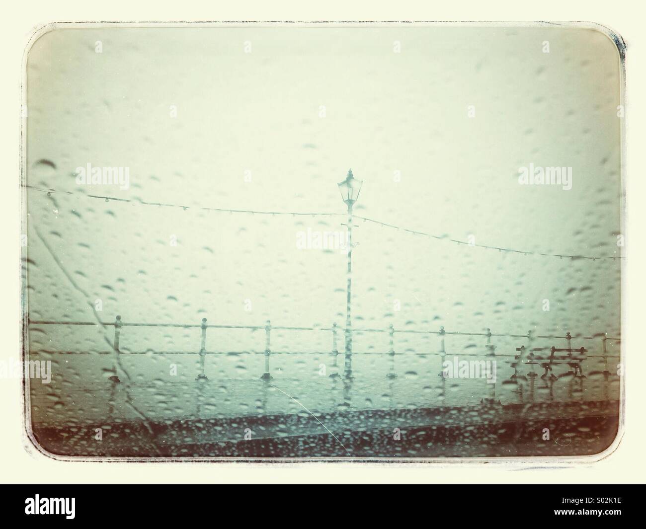 Great British holiday weather - Smartphone Captured Stock Image