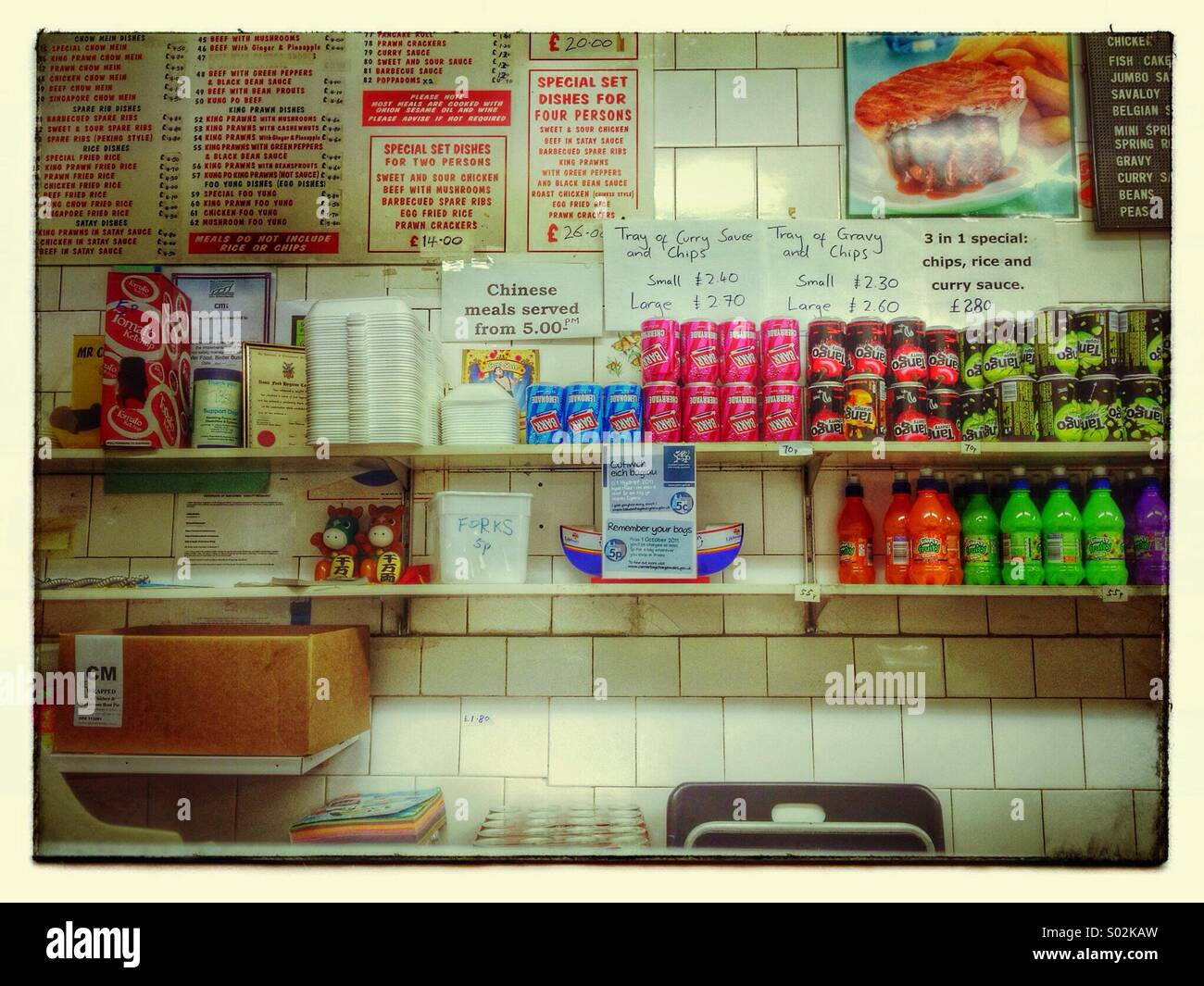 Fish and chip shop - Smartphone Captured Stock Image