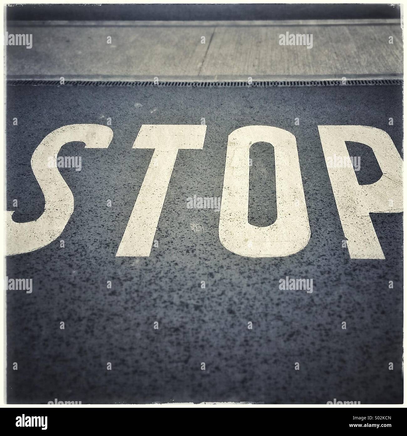 Stop sign - Smartphone Captured Stock Image