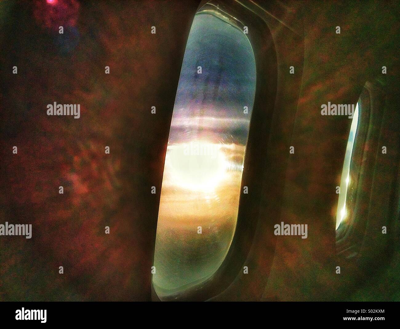 Aircraft window - Smartphone Captured Stock Image