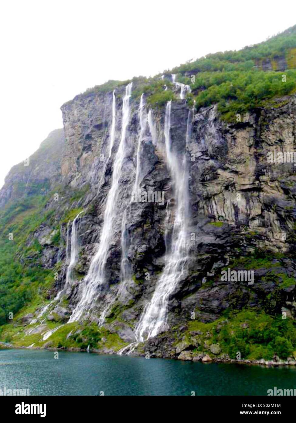 Seven sisters fall Geiranger Norway Stock Photo Alamy