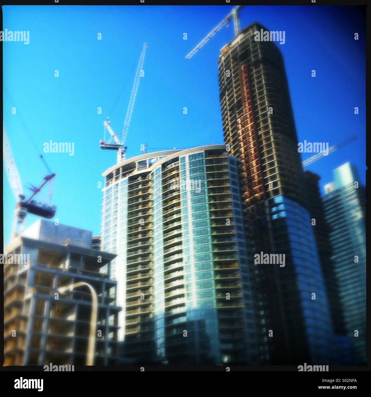 Condominiums under construction, Toronto, Ontario, Canada - Smartphone Captured Stock Image