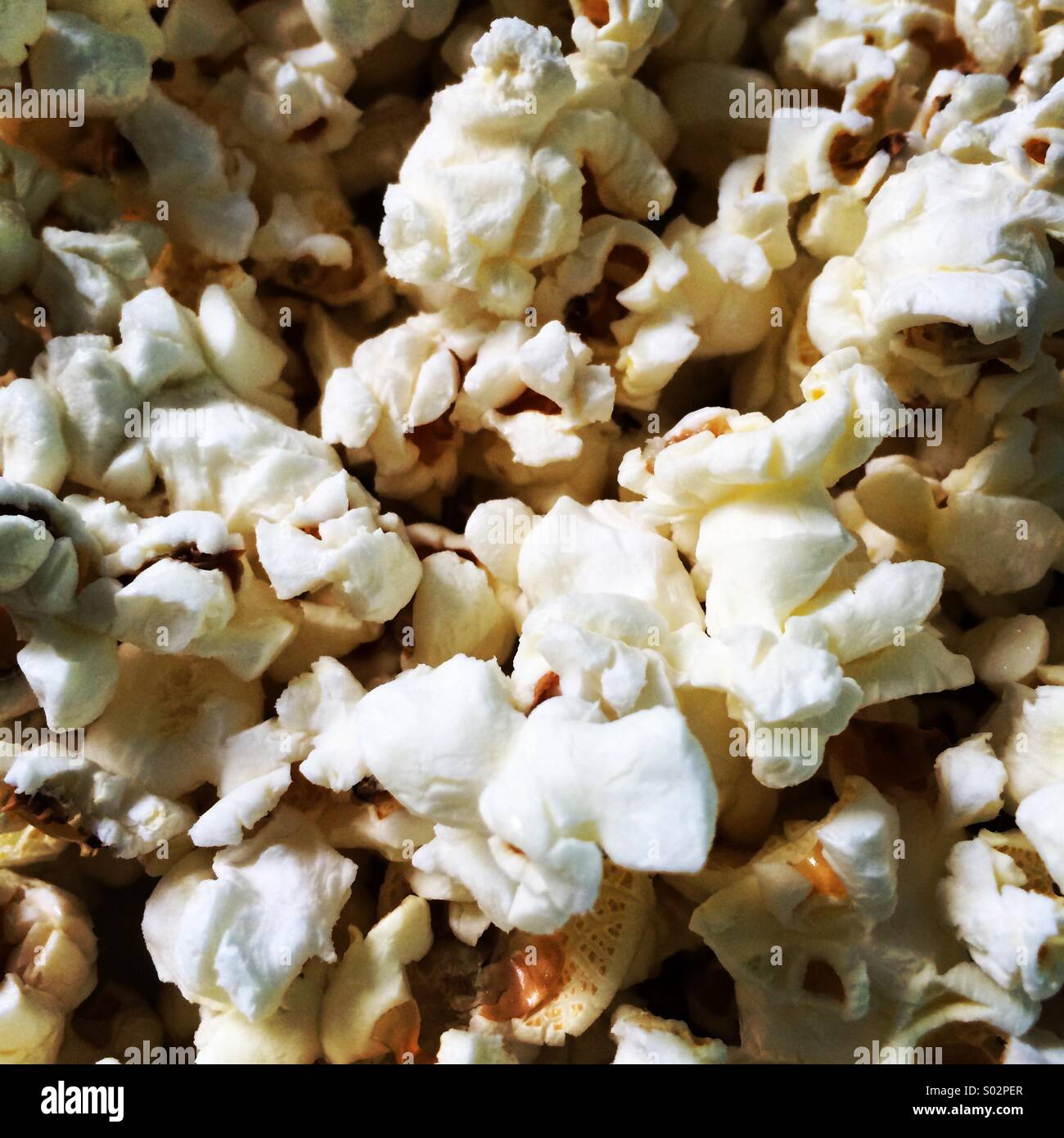 Close-up of Popcorn. - Smartphone Captured Stock Image