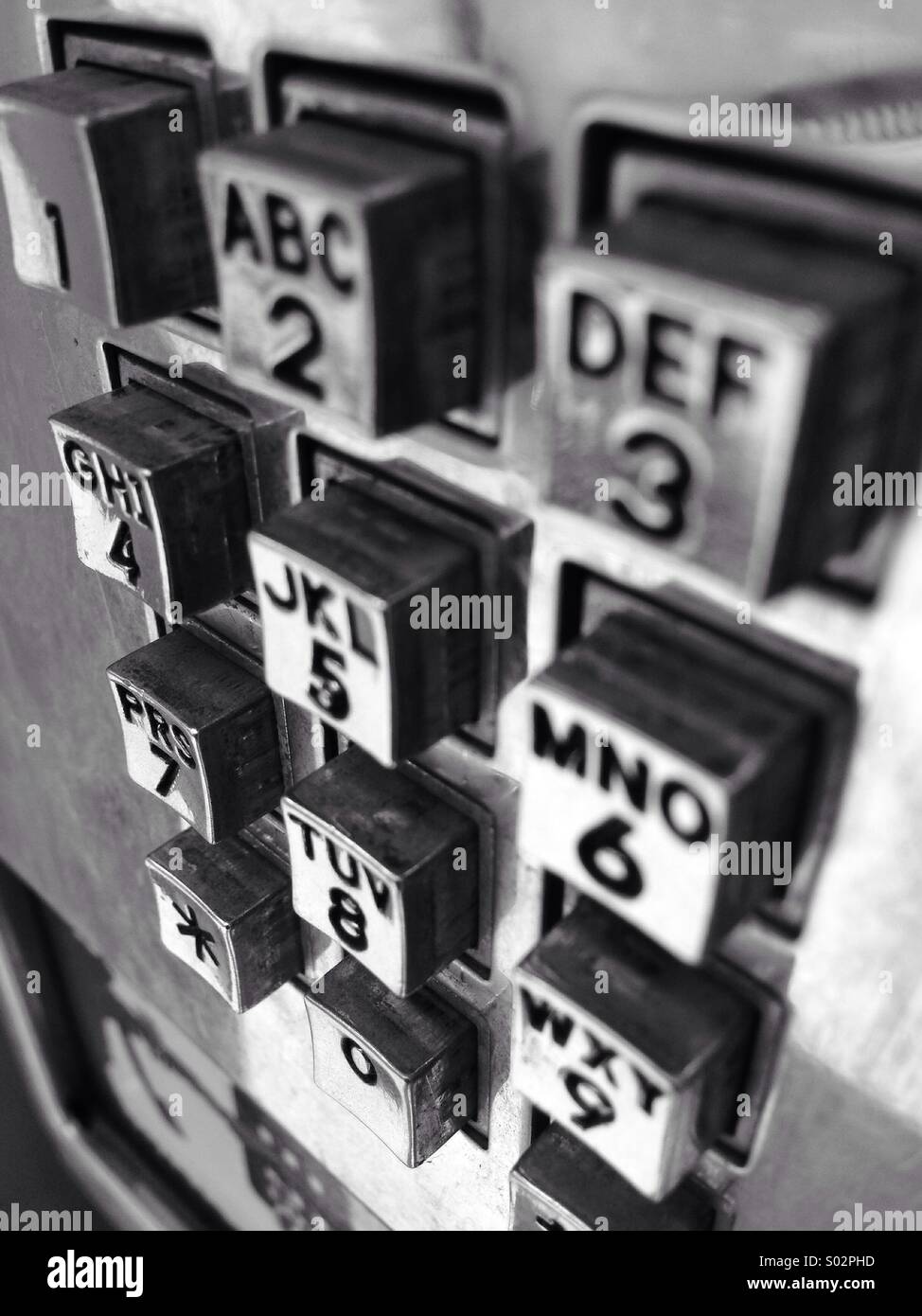 Public Telephone Keys Mexico City Stock Photo Alamy