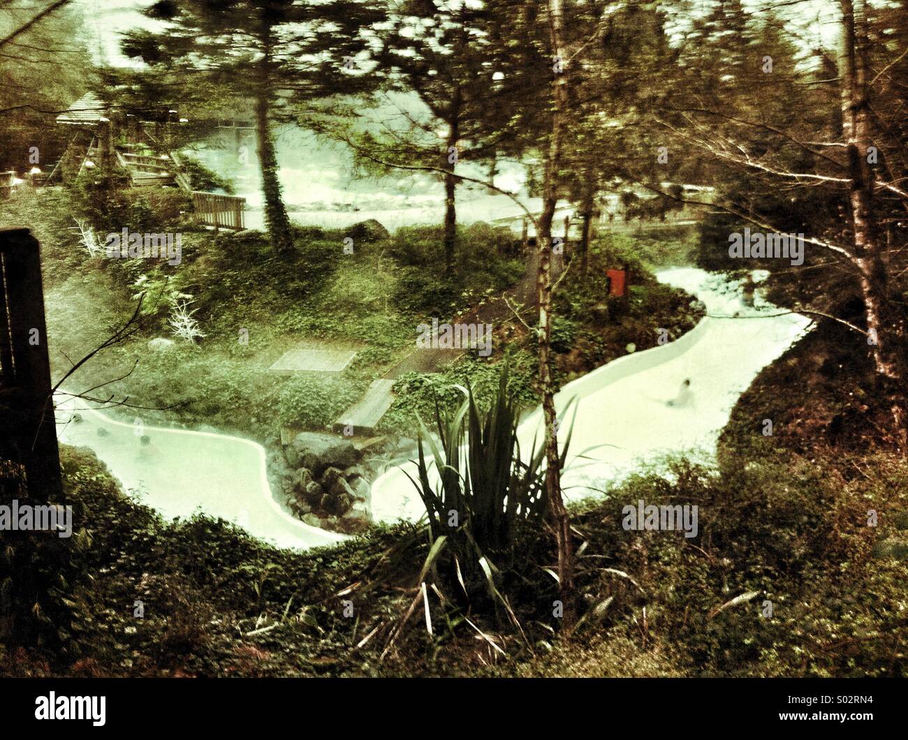 Rapids at Center Parcs Longleat - Smartphone Captured Stock Image