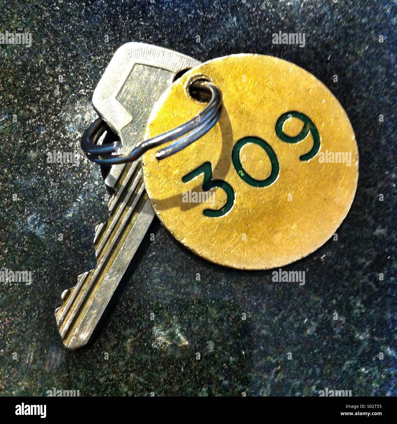 Hotel room key and fob - Smartphone Captured Stock Image