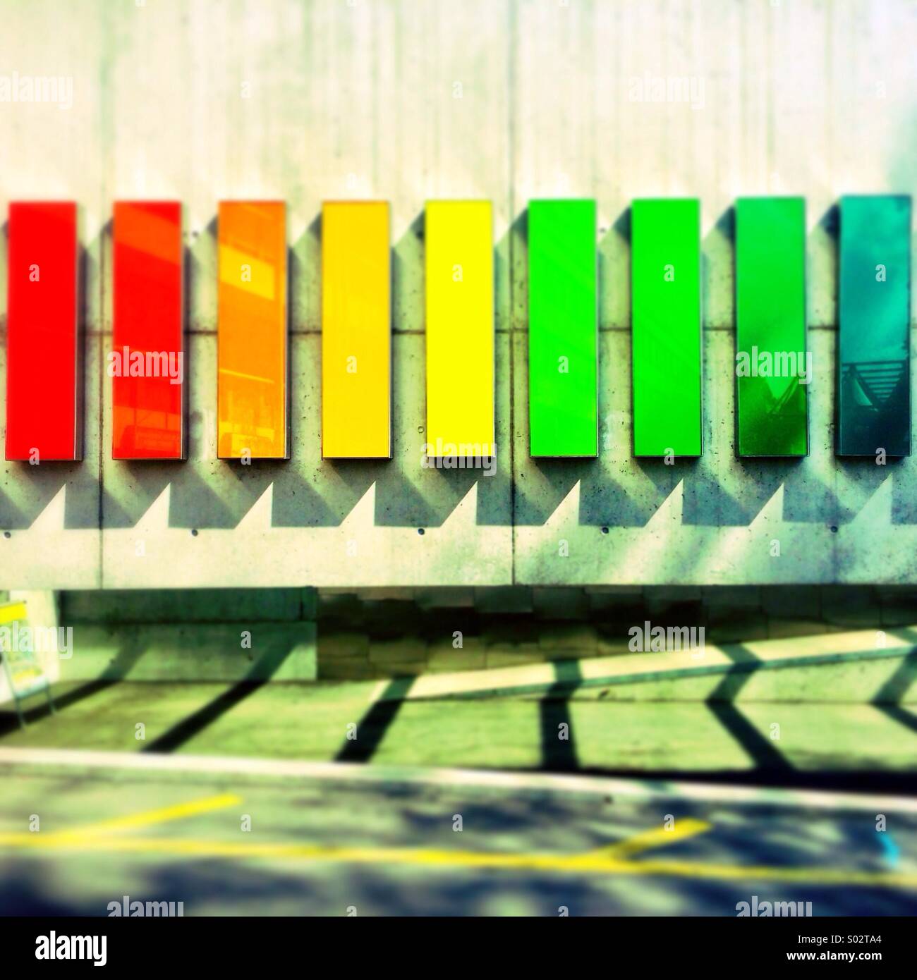 Colourful wall - Smartphone Captured Stock Image