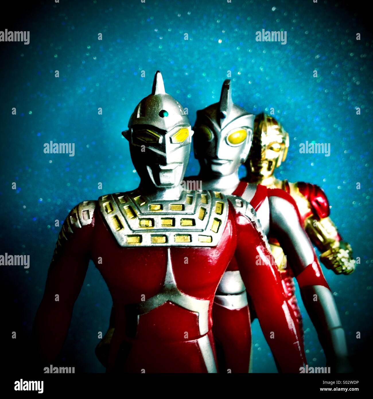 Vintage toy robots - Smartphone Captured Stock Image