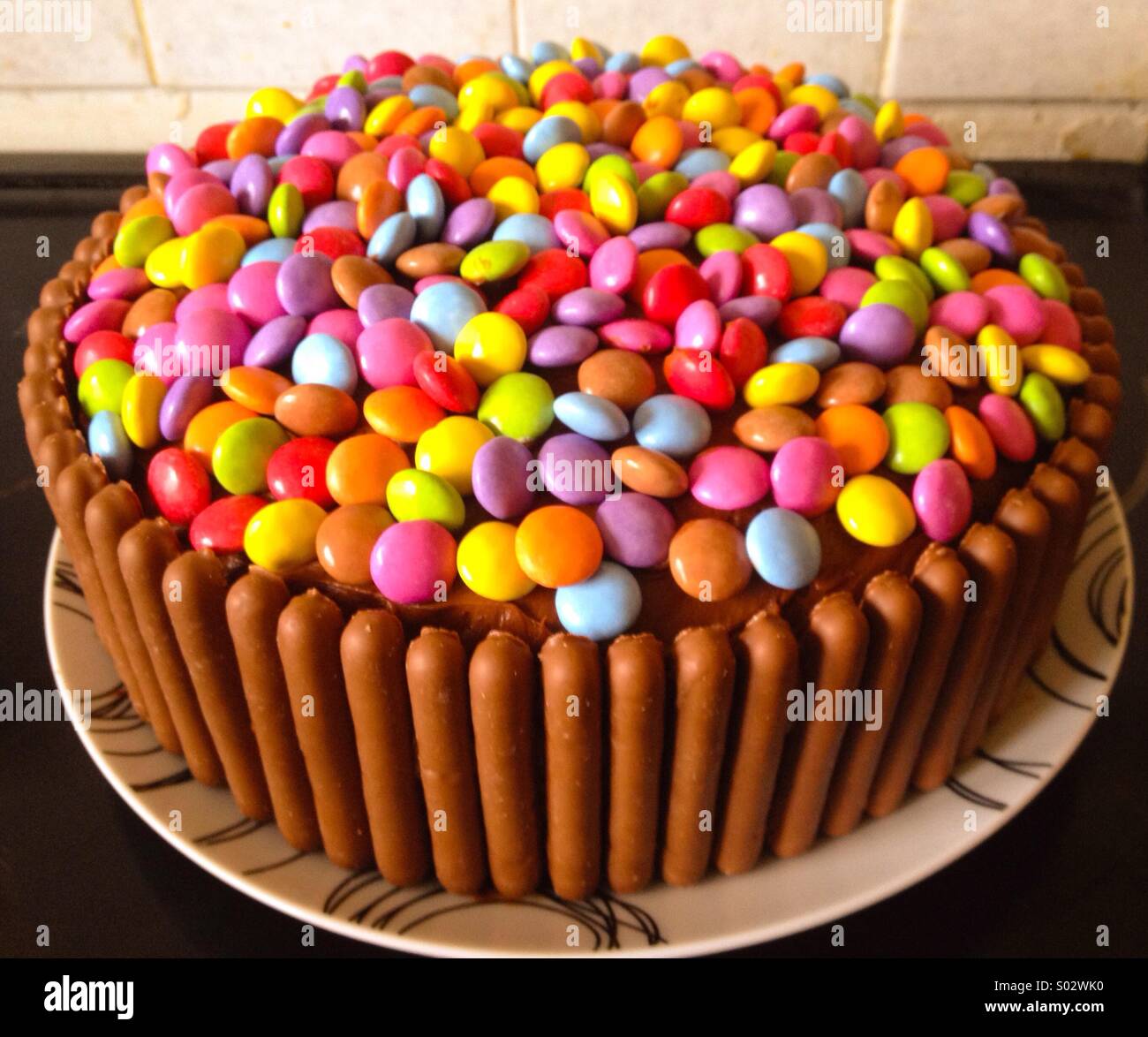 Smarties Cake Stock Photo Alamy Smarties Cake Stock Photo Alamy