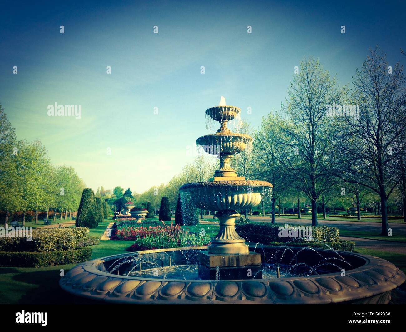 Fountain in Regents Park - Smartphone Captured Stock Image