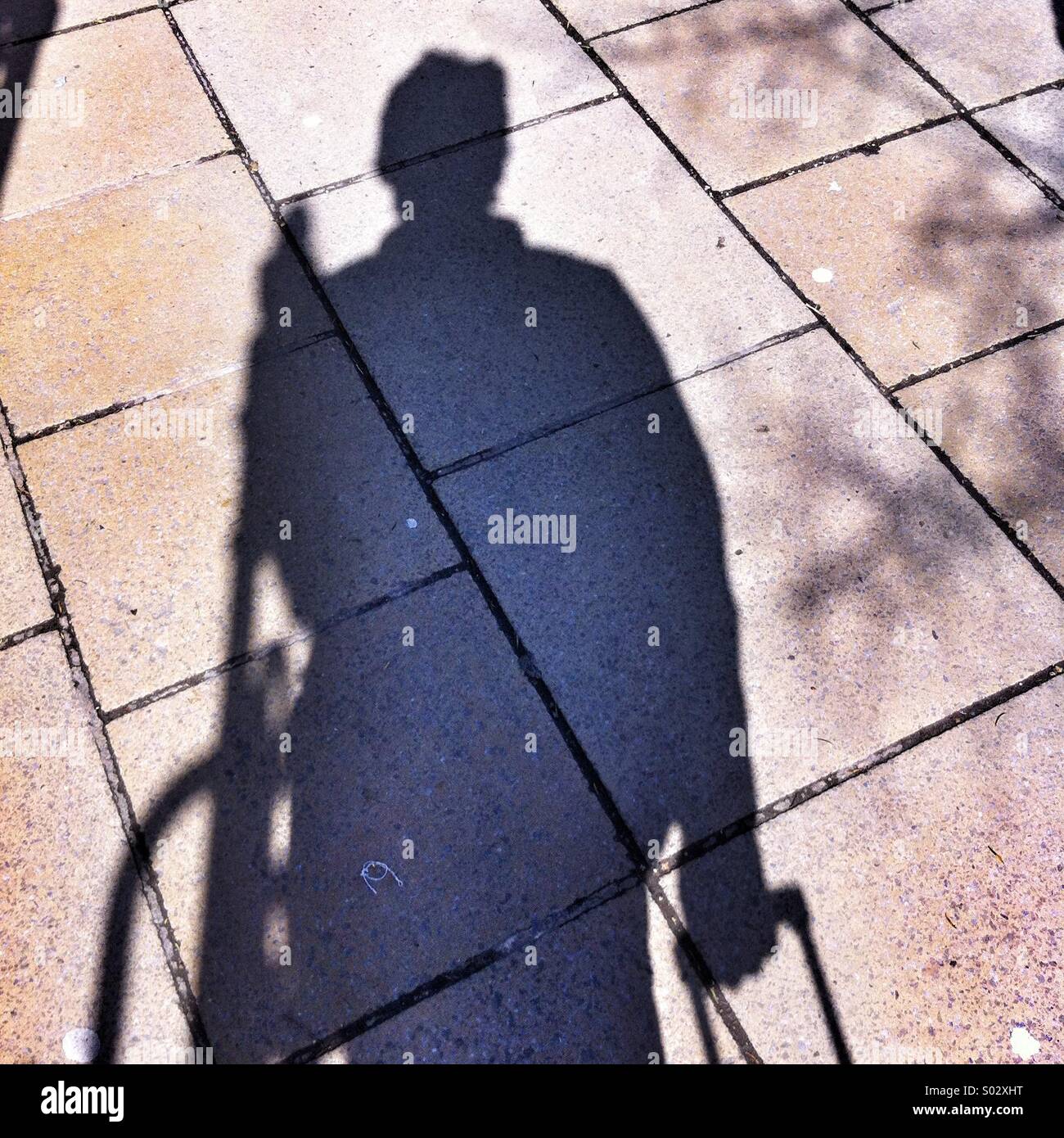 My shadow - Smartphone Captured Stock Image
