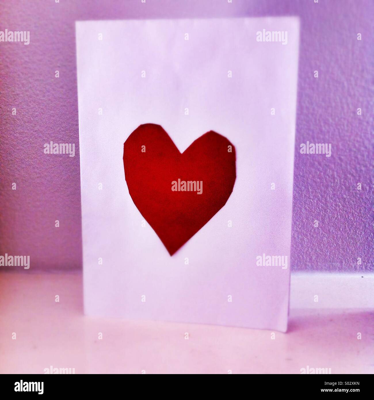 Valentines day card - Smartphone Captured Stock Image