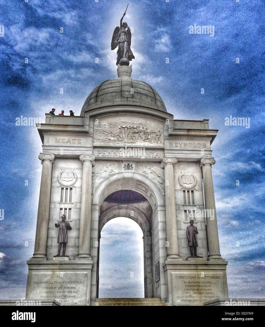 Pennsylvania Memorial - Gettysburg, Pennsylvania - Smartphone Captured Stock Image