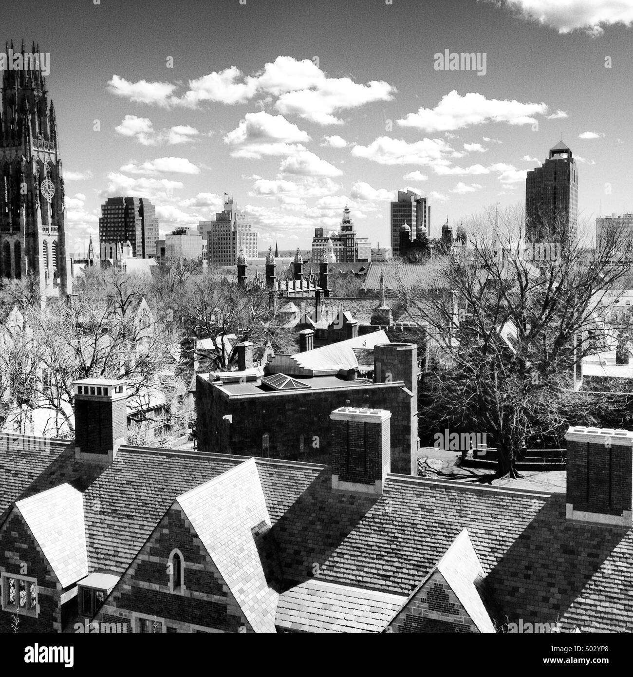 Yale campus Black and White Stock Photos & Images Alamy
