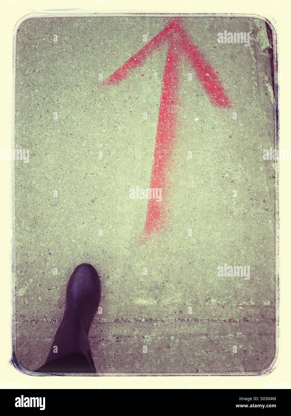 This way - Smartphone Captured Stock Image