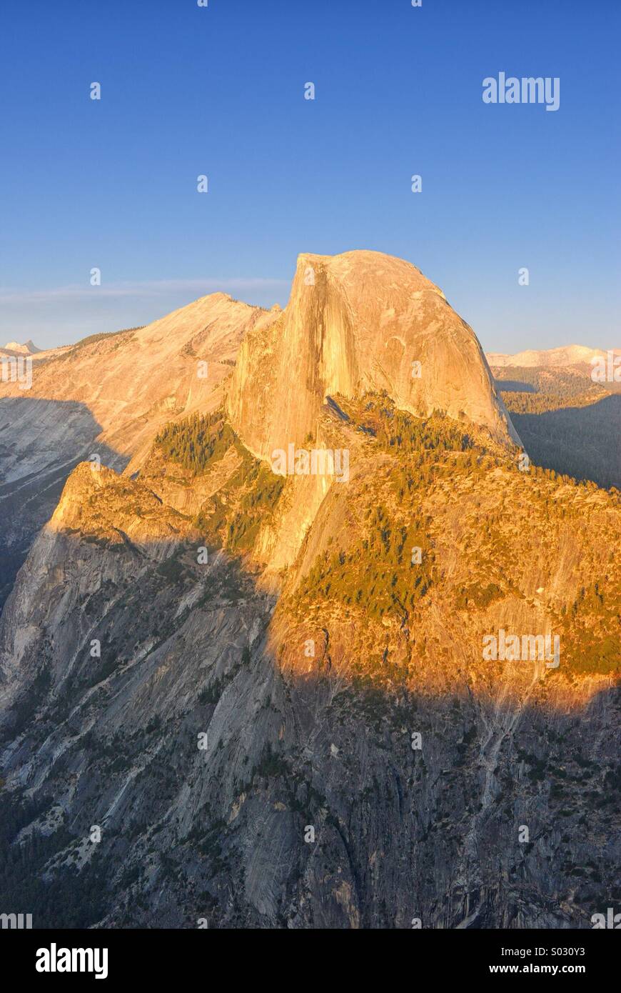 Half dome of Yosemite Stock Photo