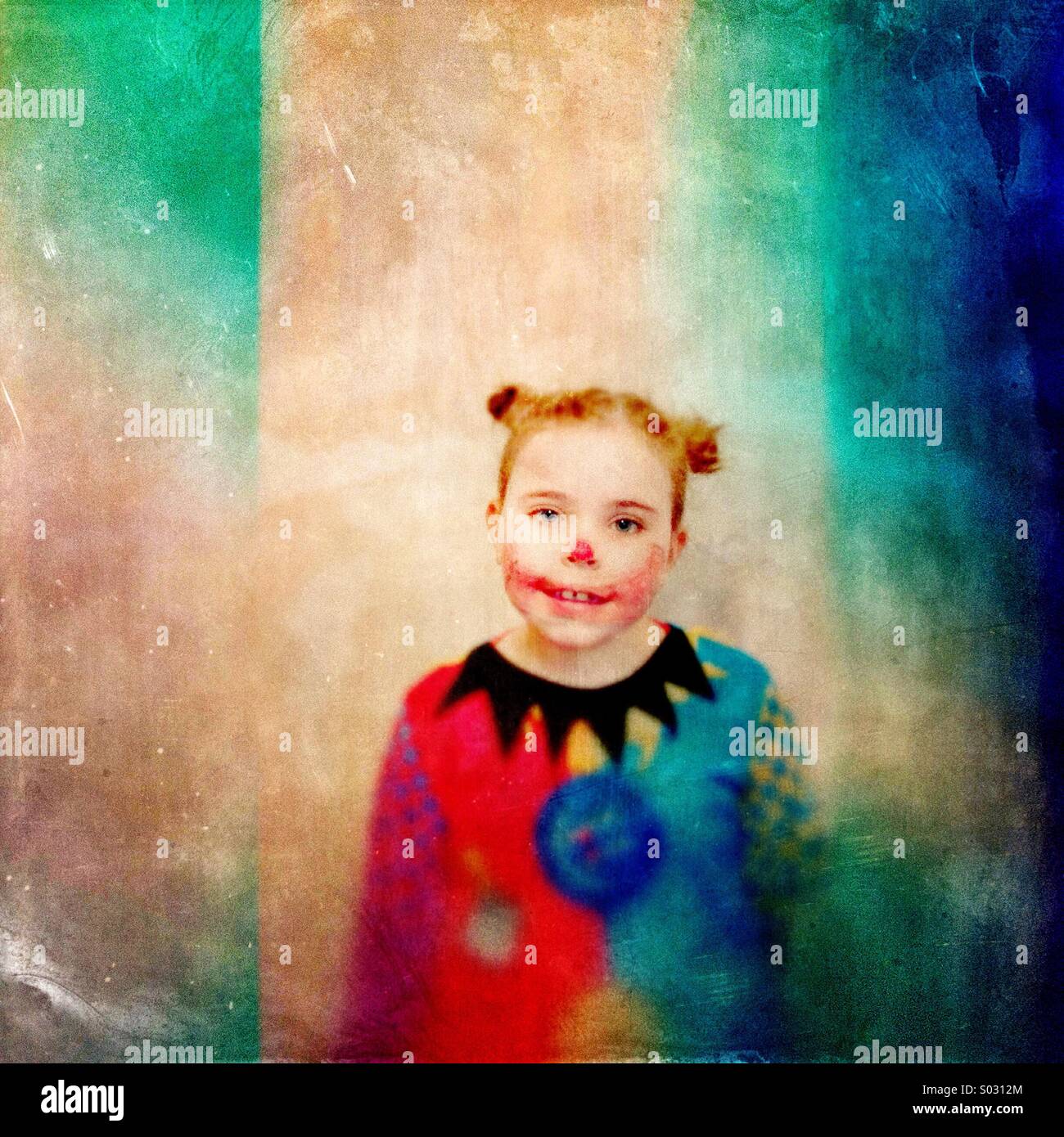 Girl clown face hi-res stock photography and images - Alamy