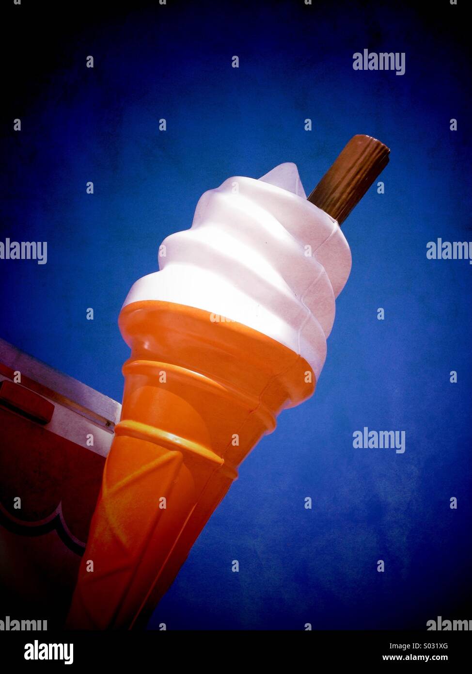 Giant ice cream cone - Smartphone Captured Stock Image Giant ice cream cone - Smartphone Captured Stock Image