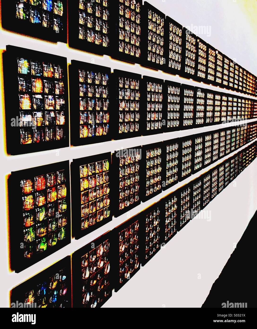 Wall Exhibit Shrewsbury Museum & Art Gallery Stock Photo