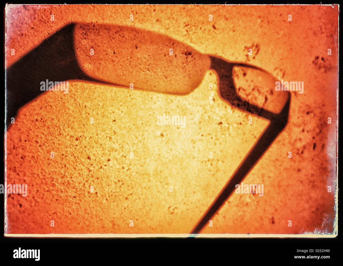 Glasses shadow Stock Photo
