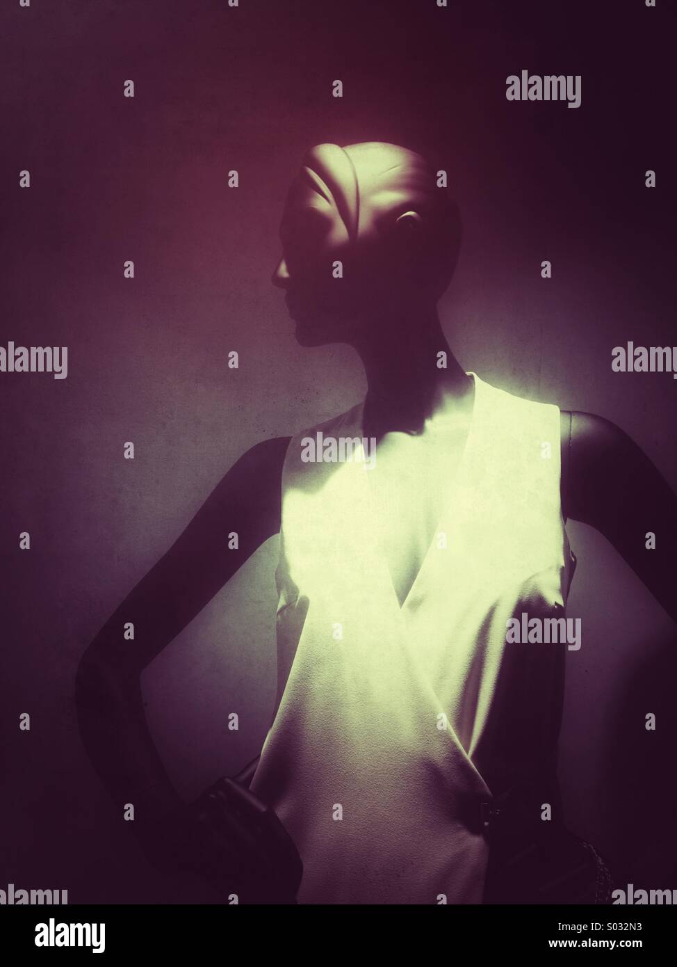 Black mannequin Stock Photo Alamy