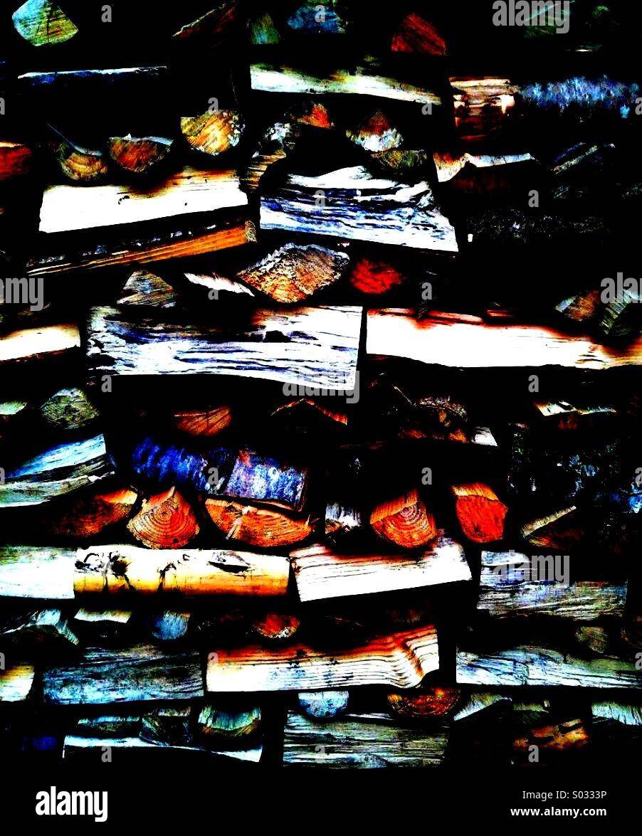 Stack of Logs Stock Photo