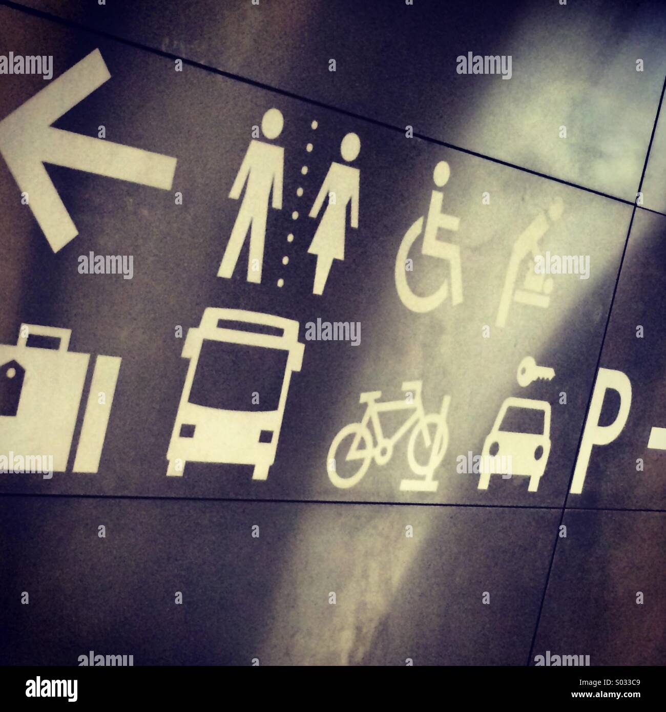 Instructions in icon form. - Smartphone Captured Stock Image