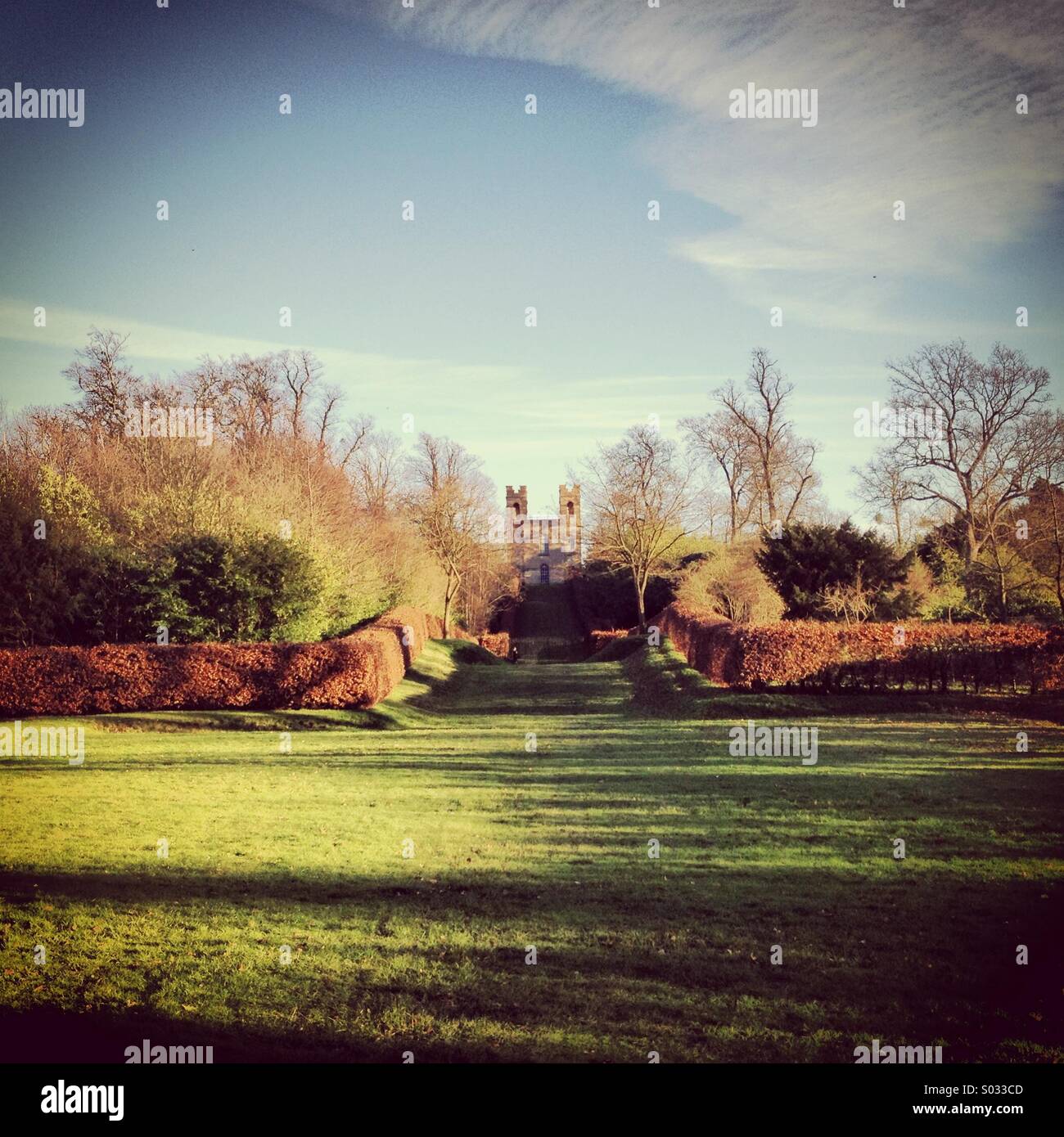Belvedere Tower, Claremont Landscape Gardens, UK Stock Photo Alamy