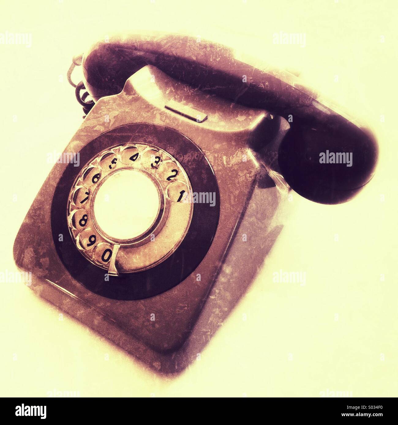 Old telephone - Smartphone Captured Stock Image