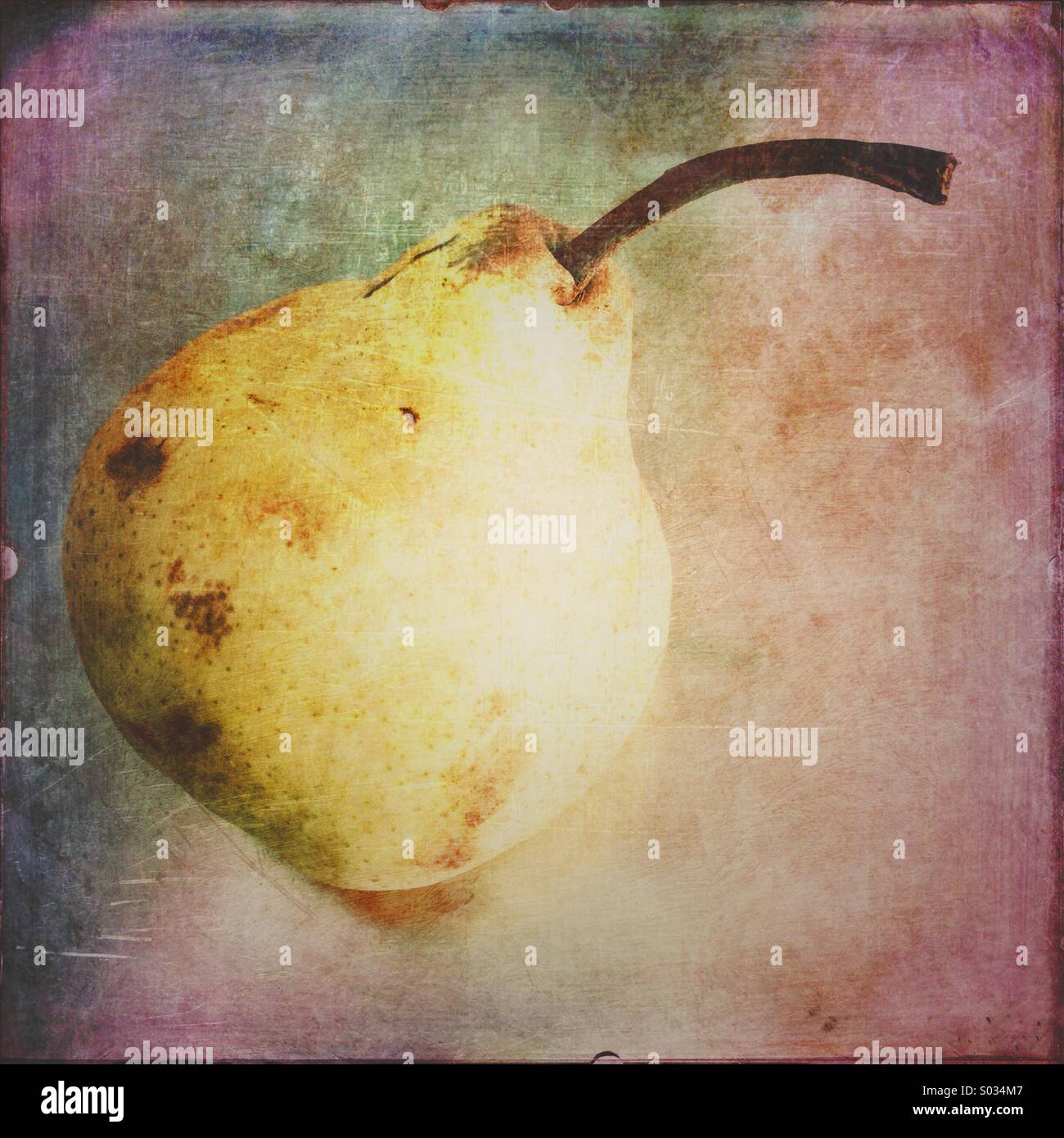 Yellow pear Stock Photo